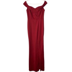 NEW STYLE D59 Classic Fashion Red Off-Shoulder Dress
